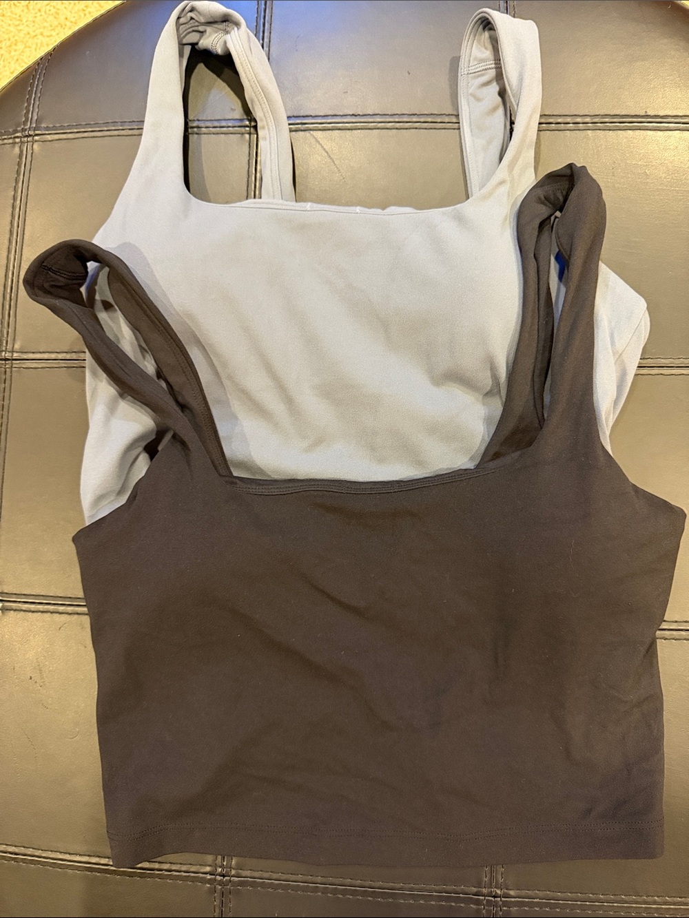Athleta Sports Bras in Light Gray and Black